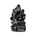 Vinayagar Sitting On Base Murti - 5.5 x 3.75 Inches | Soft Stone Ganesha Idol / Ganapathi Statue For Home & Pooja - Stone Murties