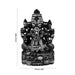 Vinayagar Sitting On Base Murti - 5.5 x 3.75 Inches | Soft Stone Ganesha Idol / Ganapathi Statue For Home & Pooja - Stone Murties
