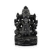 Ganapathi Sitting On Base Murti - 5.5 x 3.75 Inches | Soft Stone Idol / Vinayagar Statue For Home & Pooja - Stone Murties