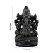 Ganapathi Sitting On Base Murti - 5.5 x 3.75 Inches | Soft Stone Idol / Vinayagar Statue For Home & Pooja - Stone Murties
