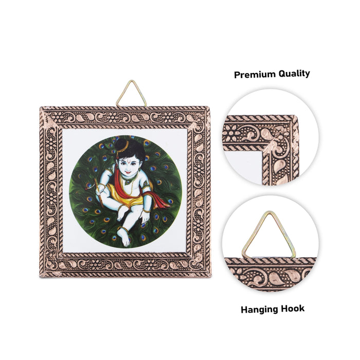 Photo Frame - 4 x 4 Inches | Picture Frame/ Photo Wall Hanging for Home/ Assorted Design - Wall Hanging