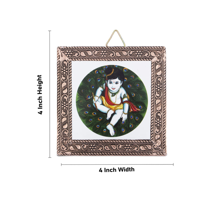 Photo Frame - 4 x 4 Inches | Picture Frame/ Photo Wall Hanging for Home/ Assorted Design - Wall Hanging