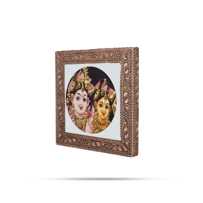 Photo Frame - 4 x 4 Inches | Picture Frame/ Photo Wall Hanging for Home/ Assorted Design - Wall Hanging