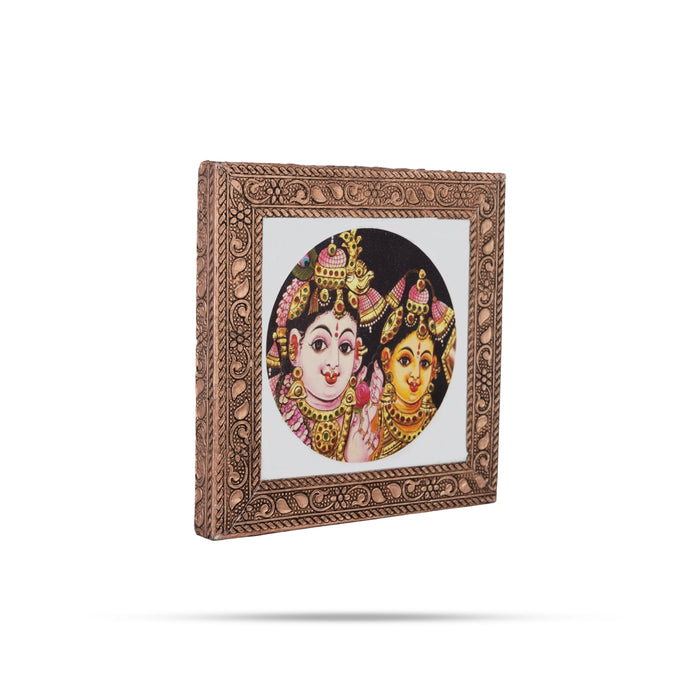 Photo Frame - 4 x 4 Inches | Picture Frame/ Photo Wall Hanging for Home/ Assorted Design - Wall Hanging