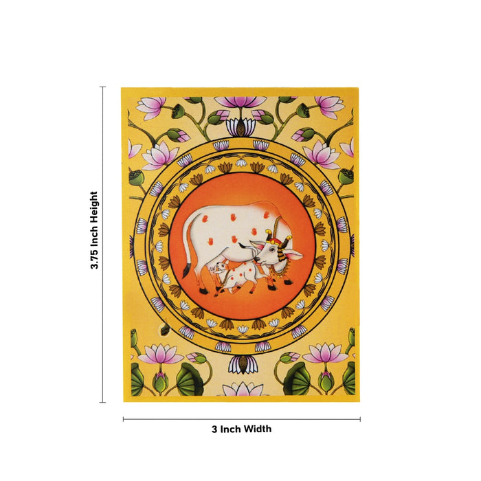 Acrylic Magnet - 3.75 x 3 Inches | Tanjore Painting Acrylic Photo Magnet/ Acrylic Fridge Magnet/ Assorted Design - Fridge Magnet