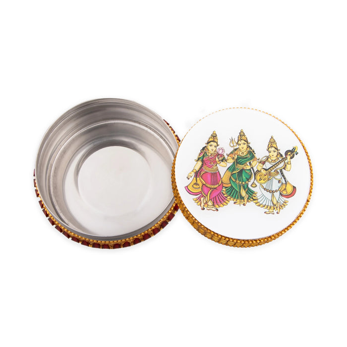 Bangle Box - 2 x 4 Inches | Storage Box/ Decorated Box/ Fancy Box - Bags & Pouches