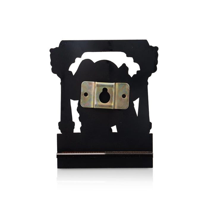 Sri Chakra Design Manai Palagai With Meenakshi Kalyanam Photo Frame - 4 x 3 Inches | Bajot With Picture Frame - Pooja Aasan & Bajot & Pooja Mat