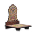 Sri Chakra Design Manai Palagai With Balaji Photo Frame - 4 x 3 Inches | Bajot With Picture Frame for Pooja/ 50 Gms - Pooja Aasan & Bajot & Pooja Mat