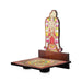 Sri Chakra Design Manai Palagai With Andal Photo Frame - 4 x 3 Inches | Bajot With Picture Frame for Pooja/ 50 Gms - Pooja Aasan & Bajot & Pooja Mat