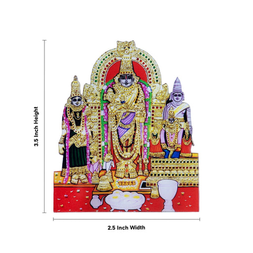Parthasarathy Perumal Thayar Fridge Magnet - 3.5 x 2.5 Inches | Photo Magnet/ Picture Magnet for Home - Fridge Magnet