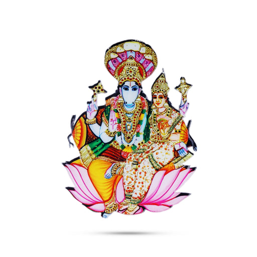 Lakshmi Hayagreevar Fridge Magnet - 3.5 x 2.5 Inches | Photo Magnet/ Picture Magnet for Home - Fridge Magnet