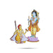 Rama Idol With Tyagaraja Fridge Magnet - 3.5 x 2.5 Inches | Ramar Statue Photo Magnet/ Picture Magnet for Home - Fridge Magnet