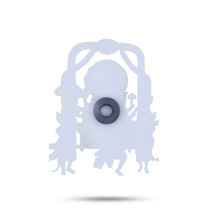 Laxmi Vishnu Murti With Sheshnag Fridge Magnet - 3.5 x 2.5 Inches | Vishnu Lakshmi Idol Photo Magnet for Home - Fridge Magnet