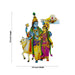 Cow Radha Krishna Fridge Magnet - 3.5 x 2.5 Inches | Radha Krishna With Cow Photo Magnet/ Picture Magnet for Home - Fridge Magnet