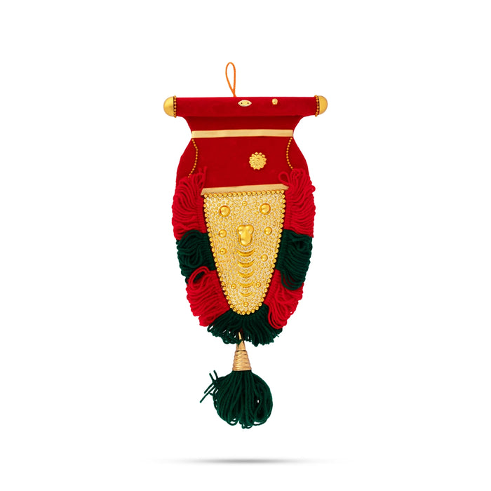 Nettipattam Wall Hanging - 13 x 6.5 Inches | Decorative Nettipattam/ Decorative Hanging for Wall Decoration