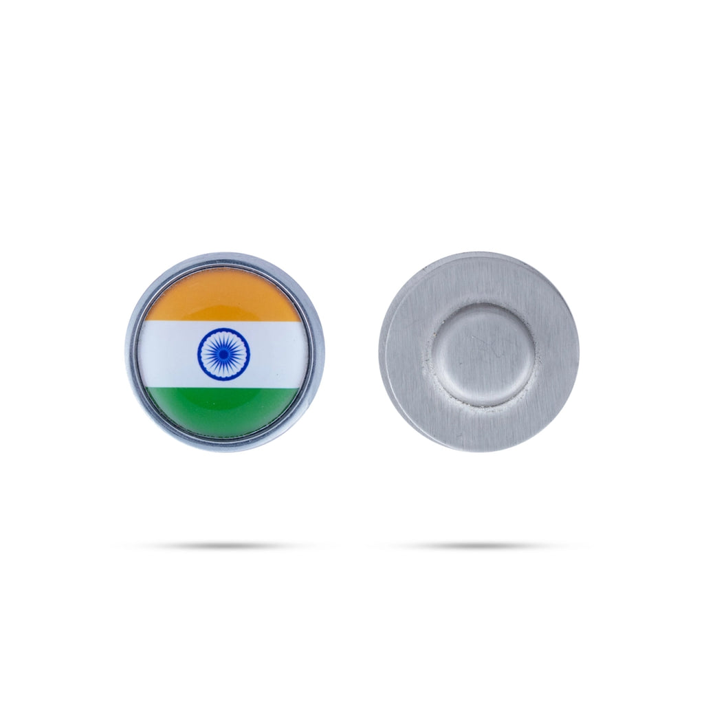 Magnet National Flag - 1 Inch | Magnetic Indian Flag Badge/ Magnet Indian National Flag Lapel for Clothes