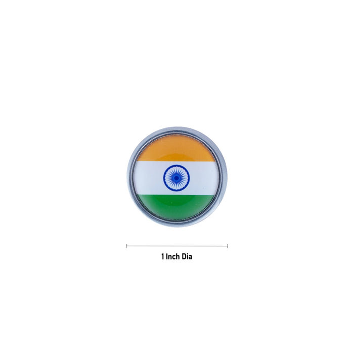 Magnet National Flag - 1 Inch | Magnetic Indian Flag Badge/ Magnet Indian National Flag Lapel for Clothes