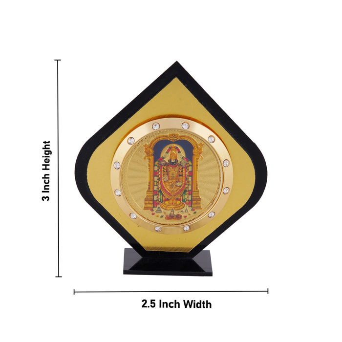 Balaji Acrylic Photo Stand - 3 x 2.5 Inches | Acrylic Car Stand/ Acrylic Picture Stand for Car Decor - Hindu God Photos & Frames