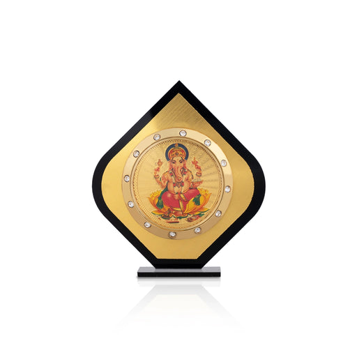 Ganesh Murti Design Car Stand - 3 X 2.5 Inches | Acrylic Car Decor/ Table Decor/ Car Dashboard Decor - Car Stand & Car Accessories