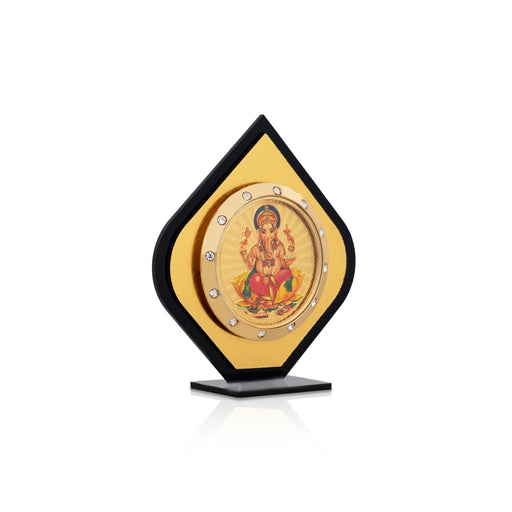 Ganesh Murti Design Car Stand - 3 X 2.5 Inches | Acrylic Car Decor/ Table Decor/ Car Dashboard Decor - Car Stand & Car Accessories