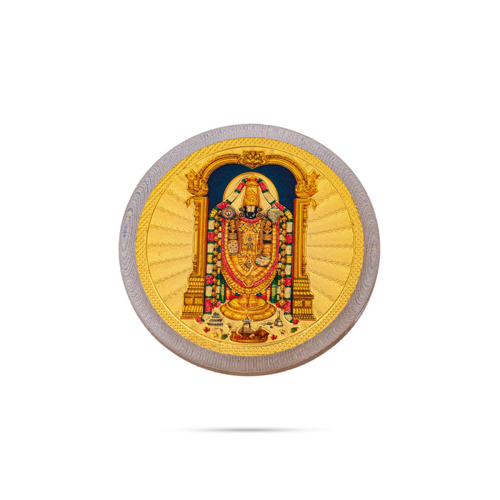 Balaji Murti Design Fridge Magnet - 1.5 x 1.5 Inches | Round Shape Photo Magnet/ Picture Magnet for Home - Fridge Magnet
