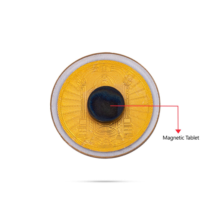 Balaji Murti Design Fridge Magnet - 1.5 x 1.5 Inches | Round Shape Photo Magnet/ Picture Magnet for Home - Fridge Magnet