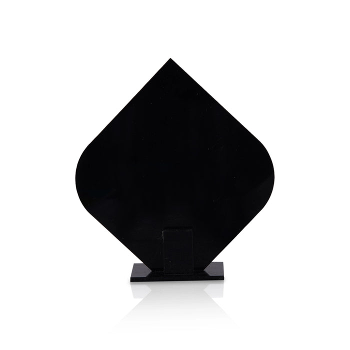 Cow Radha Krishna Acrylic Photo Stand - 3 x 2.5 Inches | Acrylic Car Stand/ Acrylic Picture Stand for Car Decor - Hindu God Photos & Frames