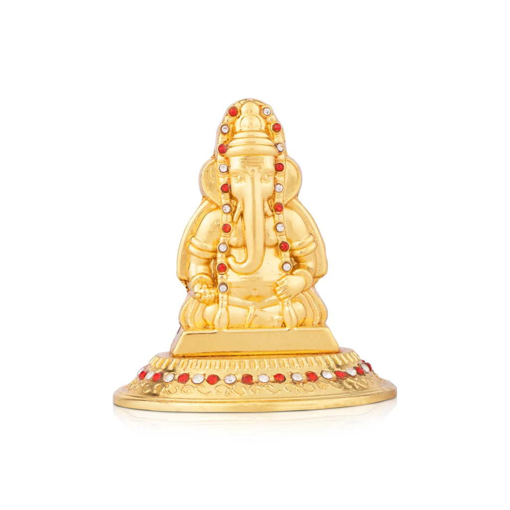 Ganesh Statue - 2.5 x 5 Inches | Metal Vinayaka Idol / Ganesh Idol for Pooja