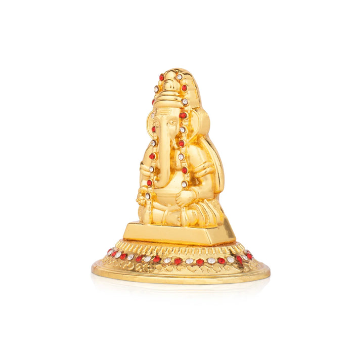 Ganesh Statue - 2.5 x 5 Inches | Metal Vinayaka Idol / Ganesh Idol for Pooja