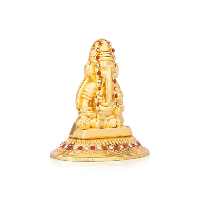 Ganesh Statue - 2.5 x 5 Inches | Metal Vinayaka Idol / Ganesh Idol for Pooja