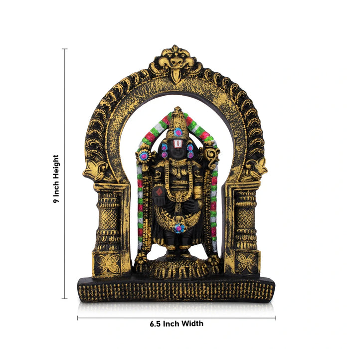 Balaji Murti - 9 x 6.5 Inches | Balaji Statue/ Balaji Idol for Pooja