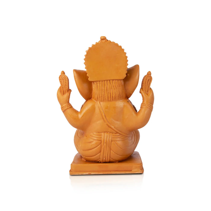 Ganesh Statue - 8 x 5.5 Inches | Wooden Statue/ Vinayaka Idol / Ganesh Idol for Pooja