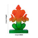 Ganesh Murti - 3 x 2 Inches | Crystal Ganesh Idol/ Two Side View Statue/ Ganapathi Idol for Home - Sphatik & Semi Precious Stone Murties