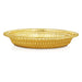 Pooja Tray & Pooja Bowl - 1 x 7 Inches | Gold Polish Plate & Cup/ Plastic Bowl & Plate for Home/ Assorted Design - Pooja Plate & Tray