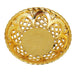 Pooja Tray & Pooja Bowl - 1 x 7 Inches | Gold Polish Plate & Cup/ Plastic Bowl & Plate for Home/ Assorted Design - Pooja Plate & Tray