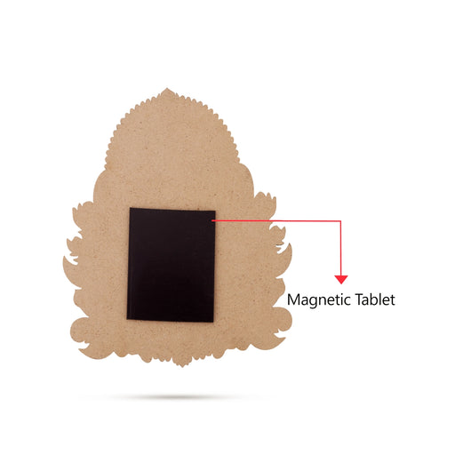 Deity Design Wooden Fridge Magnet- 5 X 2.75 Inches | Photo Magnet/ Picture Magnet For Home Decoration, Gifting - Fridge Magnet