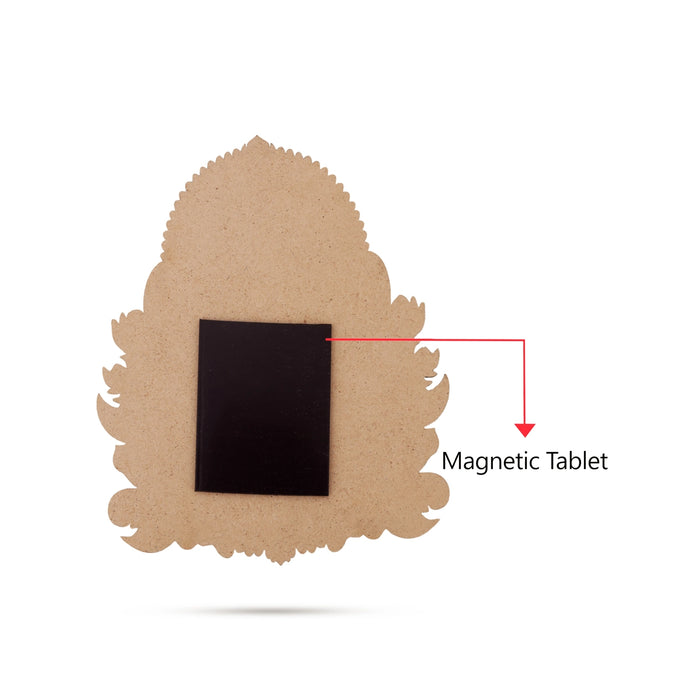 Deity Design Wooden Fridge Magnet- 5 X 2.75 Inches | Photo Magnet/ Picture Magnet For Home Decoration, Gifting - Fridge Magnet