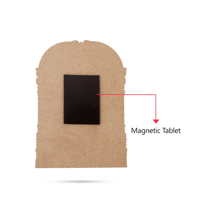 Deity Design Wooden Fridge Magnet- 5 X 2.75 Inches | Photo Magnet/ Picture Magnet For Home Decoration, Gifting - Fridge Magnet