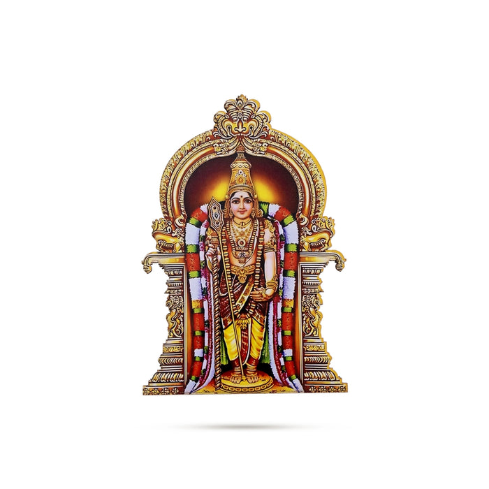 Deity Design Wooden Fridge Magnet- 5 X 2.75 Inches | Photo Magnet/ Picture Magnet For Home Decoration, Gifting - Fridge Magnet