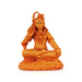 Shiva Statue Sitting On Base - 6.5 x 4.5 Inches | Resin Statue/ Wooden Polish Shiv Murti for Pooja - Fibre Murties