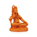 Shiva Statue Sitting On Base - 6.5 x 4.5 Inches | Resin Statue/ Wooden Polish Shiv Murti for Pooja - Fibre Murties