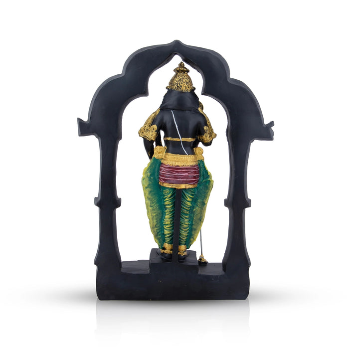 Murugan Statue With Arch - 14 x 10.5 Inches | Resin Statue/ Murugan Idol for Pooja - Fibre Murties