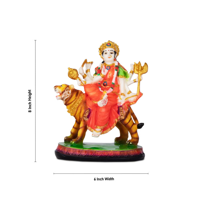 Durga Murti - 8 x 6 Inches | Resin Statue/ Durga Mata for Pooja