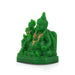 Laxmi Kuber Statue - 3 x 4 Inches Green | Resin Lakshmi Kuber Idol/ Laxmi Kuber Idol for Pooja - Fibre Murties
