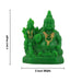 Laxmi Kuber Statue - 3 x 4 Inches Green | Resin Lakshmi Kuber Idol/ Laxmi Kuber Idol for Pooja - Fibre Murties
