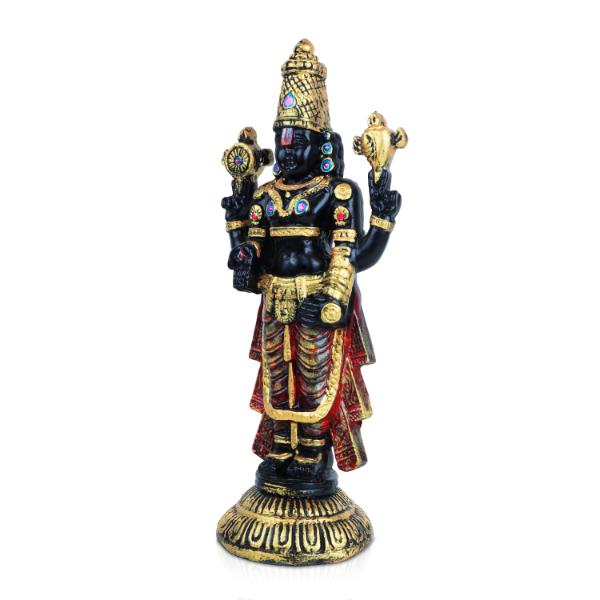 Balaji Murti - 11 Inches | Tirupati Balaji Idol/ Resin Balaji Statue for Home Decor