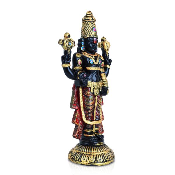 Balaji Murti - 11 Inches | Tirupati Balaji Idol/ Resin Balaji Statue for Home Decor