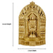 Balaji Murti - 6 Inch | Resin Tirupati Balaji Idol/ Brass Polish Balaji Statue for Pooja/ Assorted Design - Fibre Murties