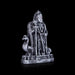 Murugan Statue With Peacock - 4 x 2.5 Inches | Resin Murugan Murti/Antique Silver Polish Murugan Silai for Home - Fibre Murties