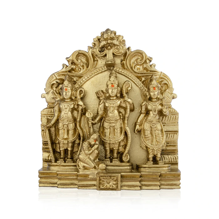 Ram Darbar Murti - 6 x 5 Inches | Resin Statue/ Shri Ram Darbar Murti Idol for Pooja